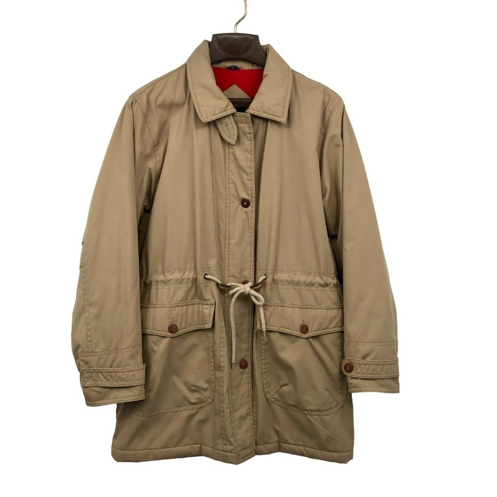 Vintage Cabin Creek Coat Womens M (10-12) Used Tan Lined Some Staining - Picture 1 of 16